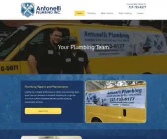 Plumbingpalmharbor.com(Antonelli Plumbing Inc) Screenshot