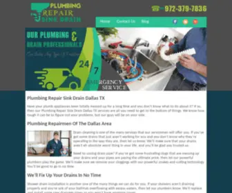 Plumbingrepairsinkdrain.com(Plumbing Repair Sink Drain Dallas TX) Screenshot