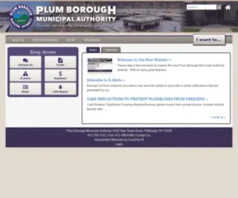 Plumboroughma.com(Plum Borough Municipal Authority) Screenshot