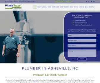 Plumbsmarttech.com(Asheville Plumbers) Screenshot