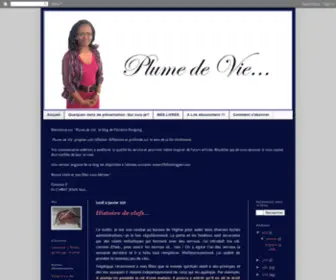 Plume-DE-Vie.com(Plume de Vie) Screenshot