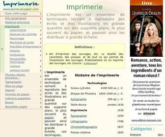 Plume-ET-Papier.com(Imprimerie) Screenshot