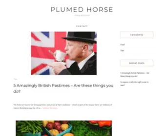 Plumedhorse.co.uk(A blog about food) Screenshot