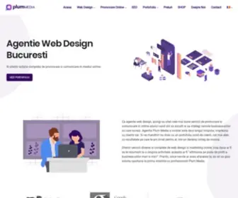 Plummedia.ro(Agentie Web Design Bucuresti) Screenshot