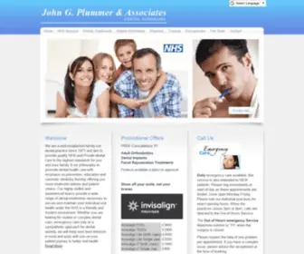 Plummers.co.uk(NHS and Private dentists in Norfolk and Suffolk incl Implants) Screenshot