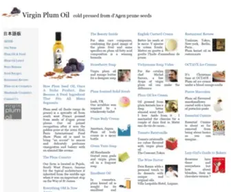 Plumoil.com(Perles de gascogne plum oil) Screenshot