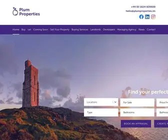 Plumproperties.im(Plum Properties) Screenshot