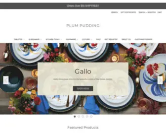 Plumpuddingkitchen.com(Plum Pudding Gourmet Kitchen Store) Screenshot