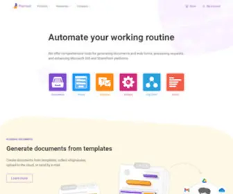 Plumsail.com(Automate your working routine) Screenshot