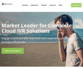 Plumvoice.com(Market Leader for Cloud IVR Software & Solutions) Screenshot
