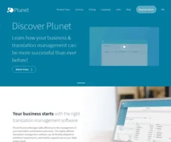 Plunet.com(Plunet's Translation Management System makes the difference) Screenshot