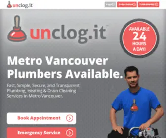 Plunger.ca(Metro Vancouver Plumbers) Screenshot