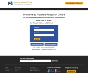 Plunkettresearchonline.com(Plunkett) Screenshot