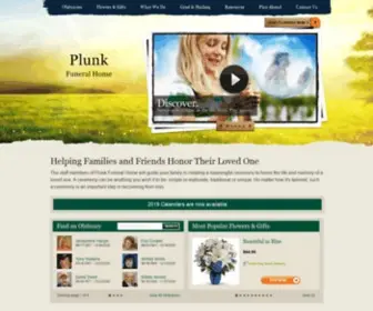 Plunkfuneralhome.com(Plunk Funeral Home) Screenshot