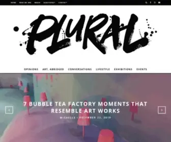 Pluralartmag.com(Art Magazine Singapore) Screenshot