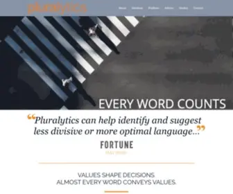 Pluralytics.com(Pluralytics) Screenshot