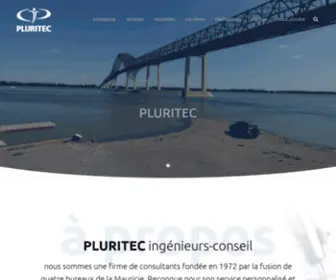 Pluritec.qc.ca(Firme d'ingénieurs) Screenshot