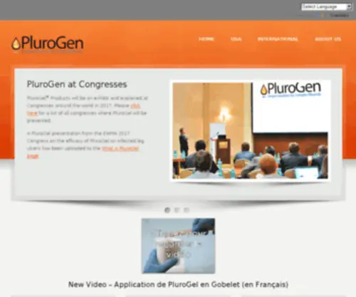 Plurogen.com(Plurogen) Screenshot