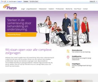 Pluryn.nl(Voor mensen met complexe problematiek) Screenshot