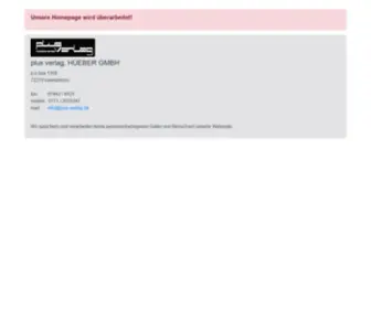 Plus-Verlag.de(HÜEBER GMBH) Screenshot