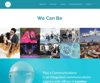 Plus1Comms.com(Plus 1 Communications) Screenshot