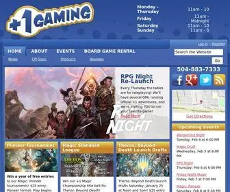 Plus1Gaming.com(1 Gaming) Screenshot