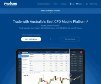 Plus500.com.au(Online CFD Trading) Screenshot