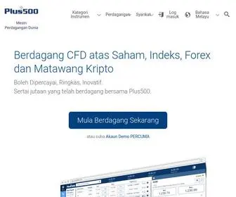 Plus500.com.my(Platform Perdagangan CFD #1 Eropah (mengikut pedagang baru dalam 2018)) Screenshot