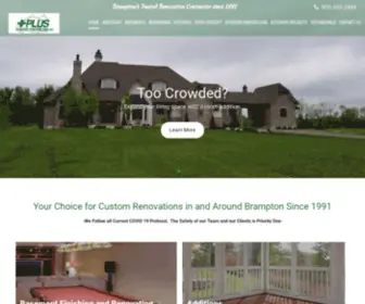 Pluscontracting.ca(Custom Renovations Brampton) Screenshot