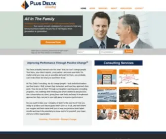 Plusdelta.net(Executive coaching and change management consulting) Screenshot