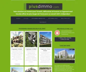 Plusdimmo.com(Immobilier neuf) Screenshot