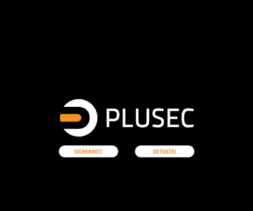 Plusec.de(Security Agency in Stuttgart) Screenshot