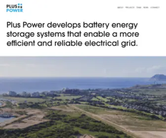 Plusenergystorage.com(Plus Power) Screenshot