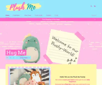 Plush-ME.com(Create an Ecommerce Website and Sell Online) Screenshot