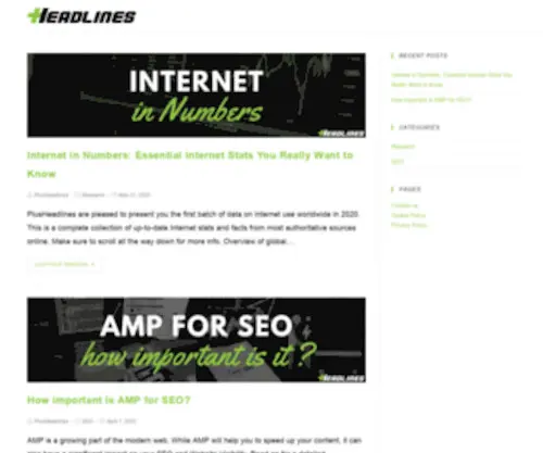 Plusheadlines.com(Digital Marketing Made Simple) Screenshot
