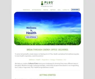 Plushealth.com(Bringing Wellness to Work) Screenshot