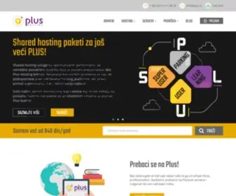Plushosting.rs(Web hosting) Screenshot