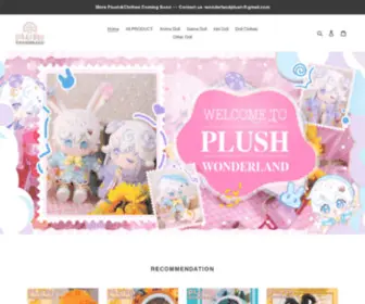 Plushwonderland.com(Plush Wonderland) Screenshot