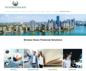 Plusintbank.com(Plus International Bank) Screenshot