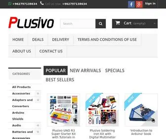 Plusivo.jo(Arduino, Raspberry Pi, Electronic Modules and Components) Screenshot