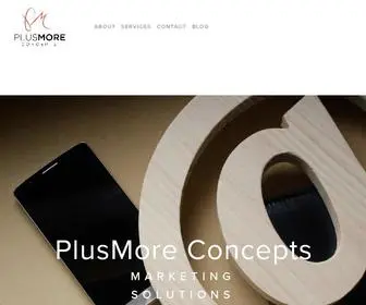 Plusmoreconcepts.com(PlusMore Concepts) Screenshot