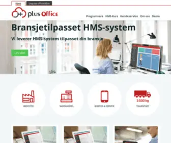 Plusoffice.no(Hjem) Screenshot