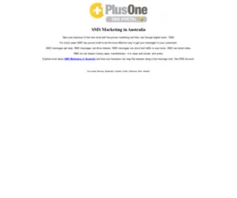 Plusone.com.au(SMS Marketing) Screenshot