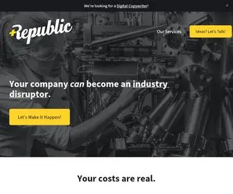 Plusrepublic.com(Helping your company become an industry disruptor) Screenshot