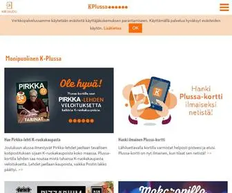 Plussa.com(K-Plussa on Suomen laajin ja monipuolisin kanta) Screenshot
