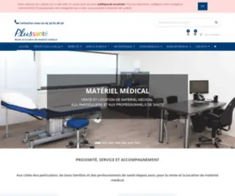 Plussante.fr(Vente de matériel et équipement médical) Screenshot