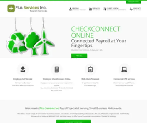 Plusservicesinc.com(Plus Services Inc) Screenshot