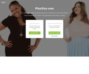 Plussize.com(Contact with domain owner) Screenshot