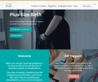 Plussizebirth.com(Plus Size Birth) Screenshot
