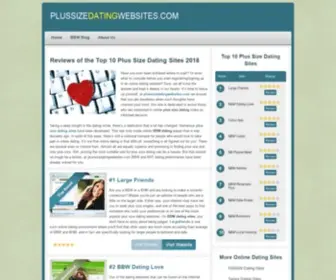 Plussizedatingwebsites.com(Top 10 Best Plus Size Dating Sites Reviews and Ratings of 2018) Screenshot